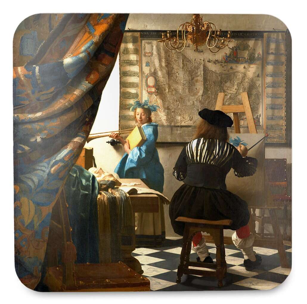 Podkładka pod kubek Alegoria Malarstwa Jan Vermeer