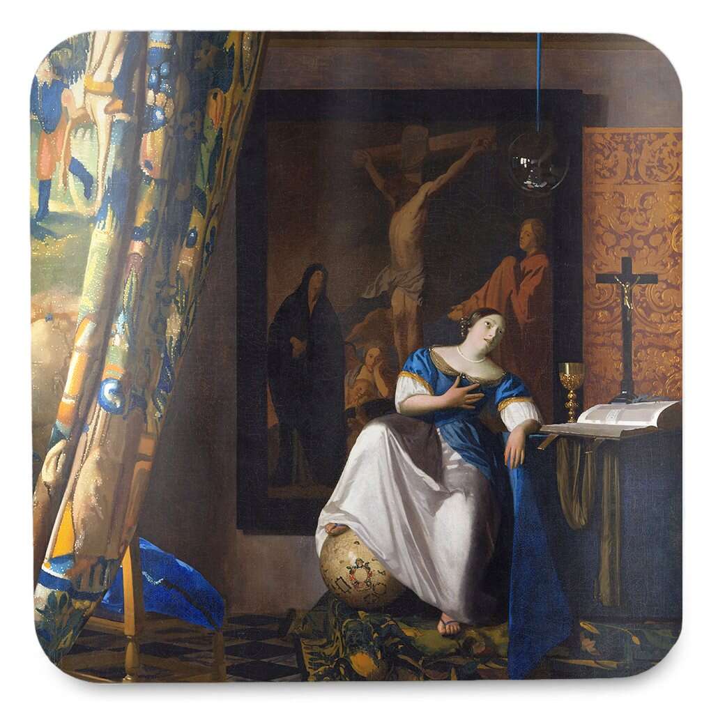 Podkładka pod kubek Alegoria wiary Jan Vermeer