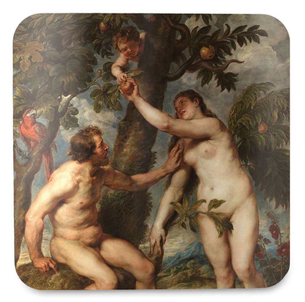 Podkładka pod kubek Adam i Ewa Peter Paul Rubens
