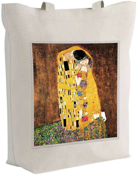 Torba z naszywką Pocałunek Gustav Klimt