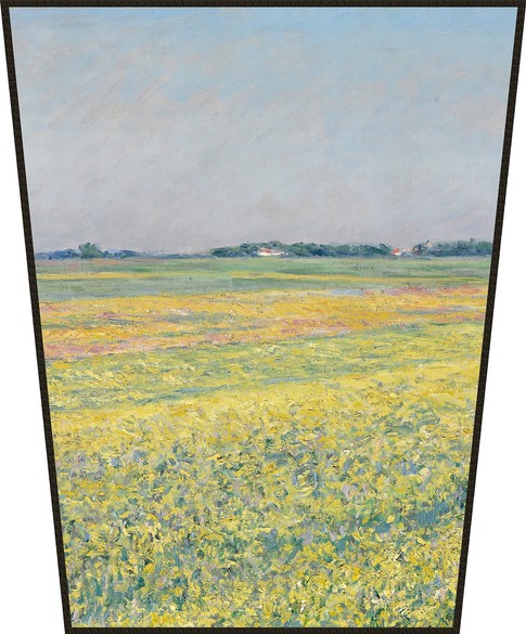 Ekran Równina Gennevilliers, żółte pola Gustave Caillebotte