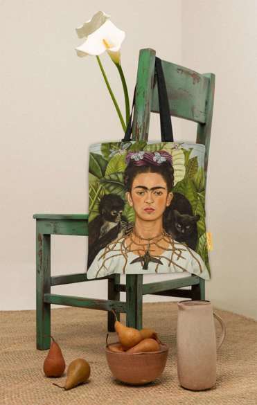 Torba na ramię Autoportret z cierniowym naszyjnikiem i kolibrem Frida Kahlo