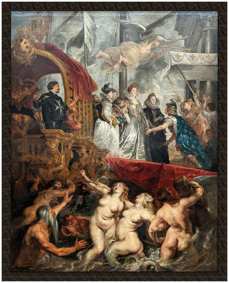 Naszywka Przybycie Marii Medycejskiej do Marsylii Peter Paul Rubens