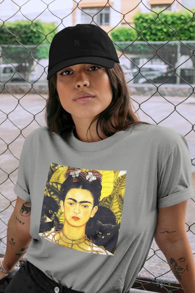 Koszulka z naszywką Frida Kahlo