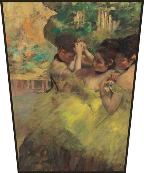 Ekran Żółte tancerki (ze skrzydłami) Edgar Degas