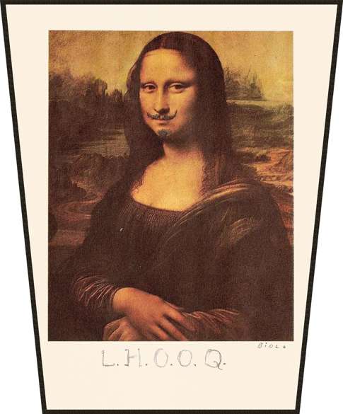 Ekran L.H.O.O.Q.  Marcel Duchamp