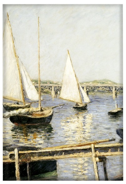 Magnes Żaglówki w Argenteuil Gustave Caillebotte