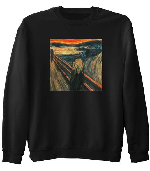 Bluza z naszywką Krzyk Edvard Munch
