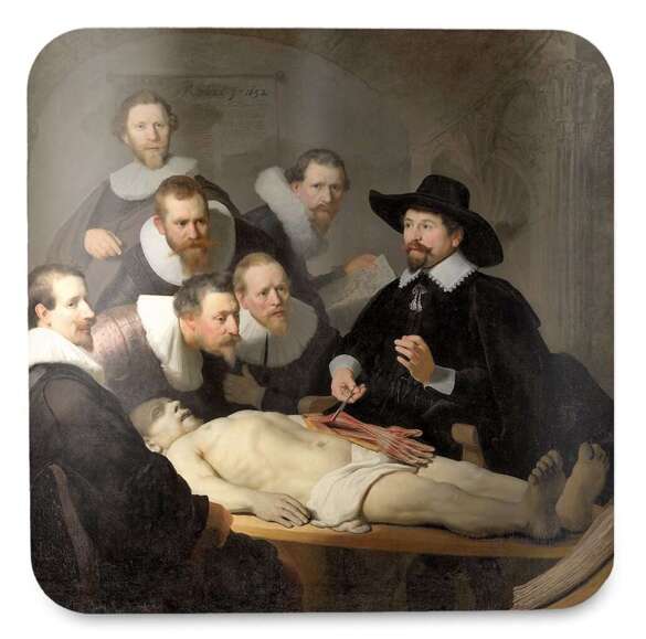 Podkładka pod kubek Lekcja anatomii doktora Tulpa Rembrandt