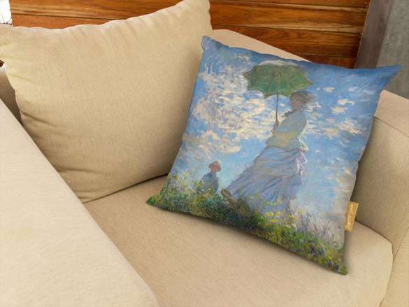 Poduszka Kobieta z parasolem Claude Monet