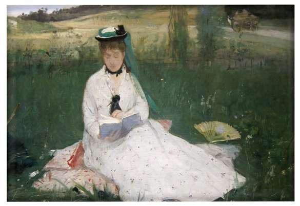 Magnes Czytanie (portret Edmy Morisot) Berthe Morisot