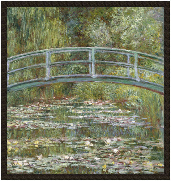 Naszywka Most nad stawem z liliami wodnymi Claude Monet