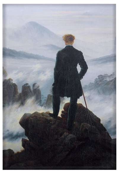 Magnes Wędrowiec nad morzem mgły Caspar David Friedrich