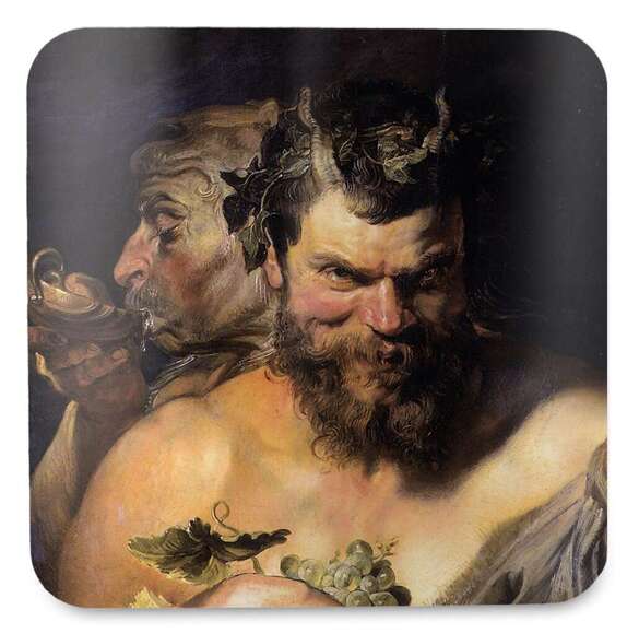 Podkładka pod kubek Dwóch satyrów Peter Paul Rubens