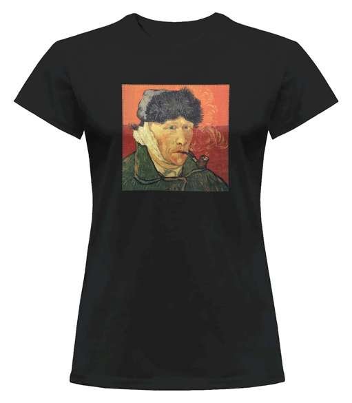 Bluzka damska z naszywką Autoportret z zabandażowanym uchem Vincent Van Gogh