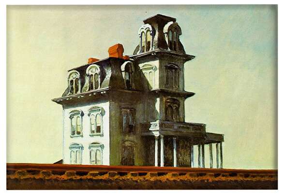 Magnes Dom przy torach kolejowych Edward Hopper