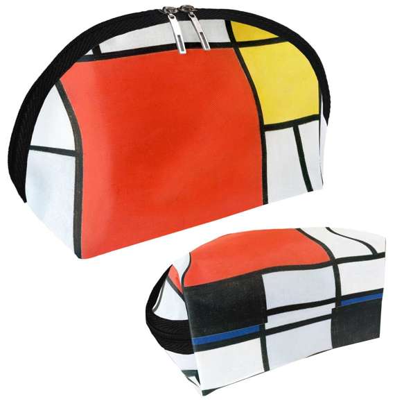 Kosmetyczka Kompozycja w czerwieni, żółci, błękicie i czerni Piet Mondrian