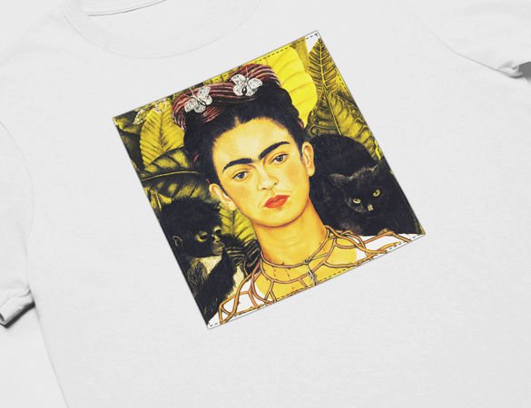 Koszulka z naszywką Frida Kahlo