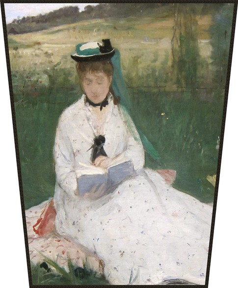 Ekran Czytanie (portret Edmy Morisot) Berthe Morisot