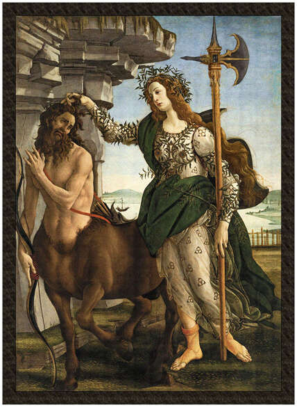 Naszywka Pallas Atena i centaur Sandro Botticelli