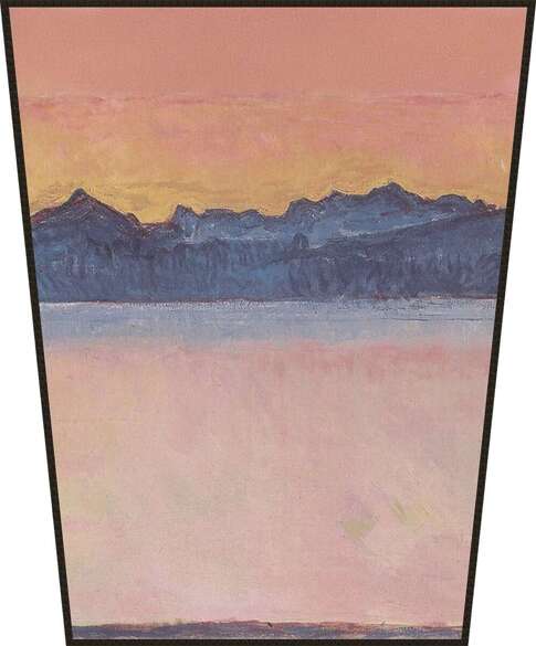 Ekran Genfersee mit Mont-Blanc im Morgenrot Ferdinand Hodler