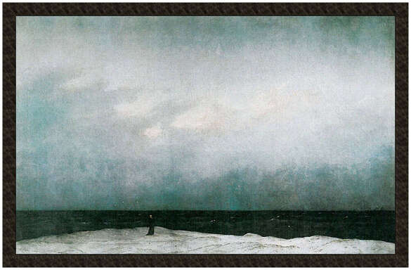 Naszywka Mnich na brzegu morza Caspar David Friedrich