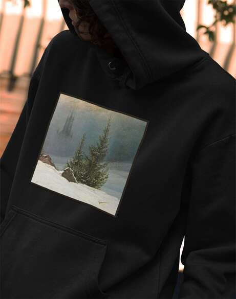 Bluza z naszywką Pejzaż zimowy Caspar David Friedrich