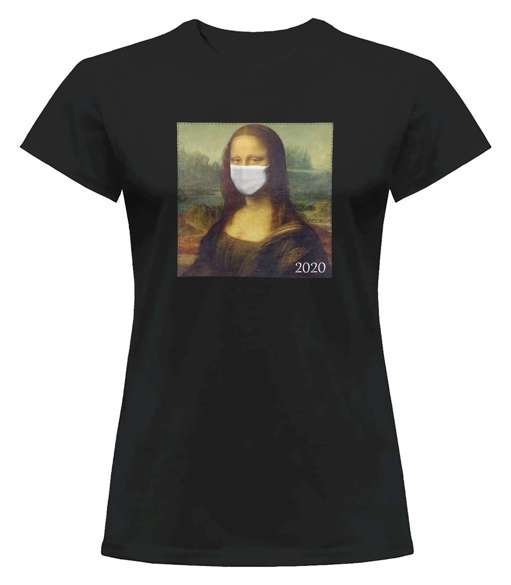 Bluzka damska z naszywką Mona Lisa cov