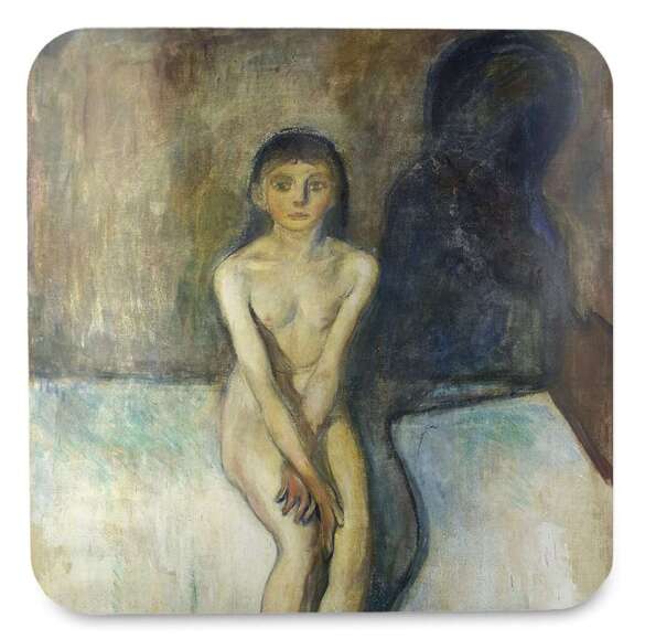 Podkładka pod kubek Puberty (Dojrzewanie) Edvard Munch