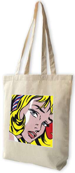 Torba z naszywką Girl with Hair Ribbon Roy Lichtenstein