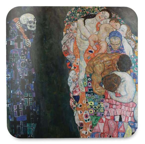 Podkładka pod kubek Śmierć i życie Gustav Klimt