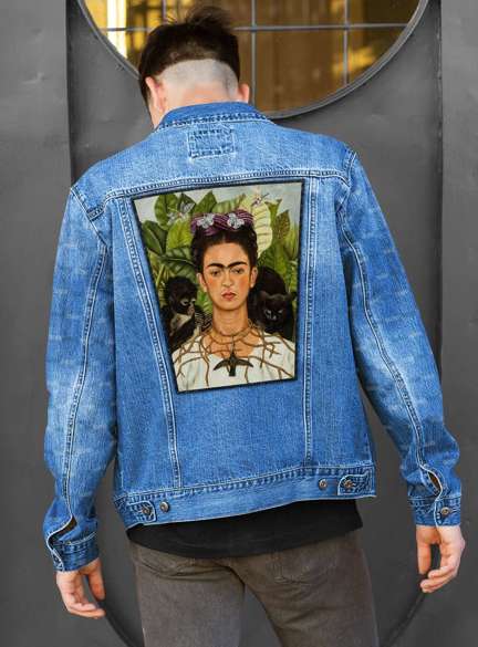 Ekran Autoportret z cierniowym naszyjnikiem i kolibrem Frida Kahlo