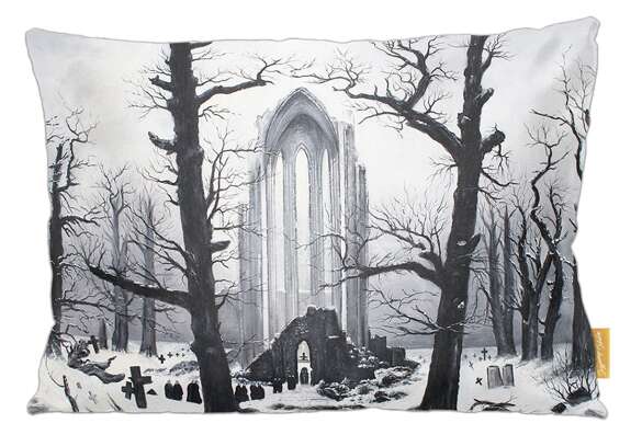 Poduszka Cmentarz w śniegu Caspar David Friedrich