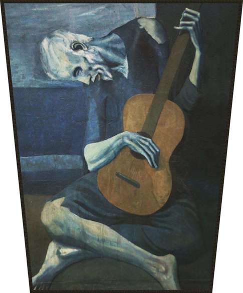 Ekran Stary gitarzysta Pablo Picasso