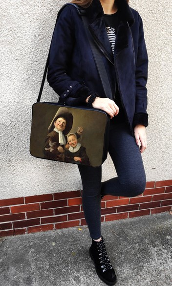 Torba na ramię Chłopiec i dziewczynka z kotem i węgorzem Judith Leyster