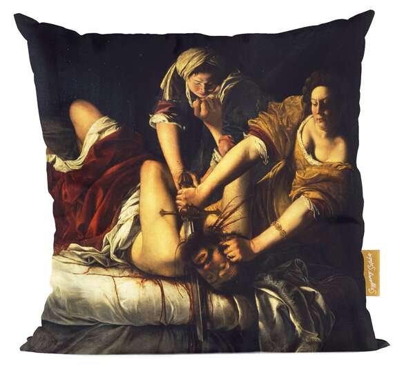 Poduszka Judyta odcinająca głowę Holofernesowi Artemisia Gentileschi