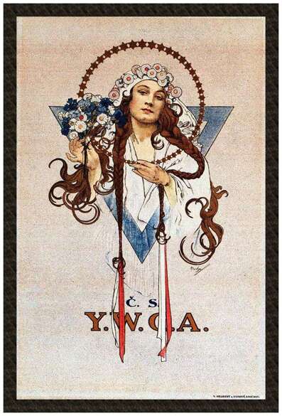 Naszywka Plakat C.S./ Y.W.C.A Alfons Mucha