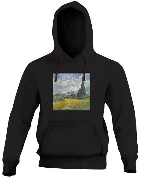 Bluza z naszywką Pole pszenicy z cyprysami Vincent Van Gogh