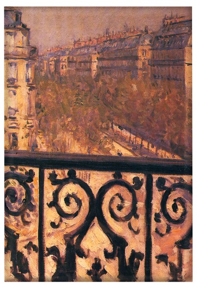 Magnes Balkon w Paryżu Gustave Caillebotte