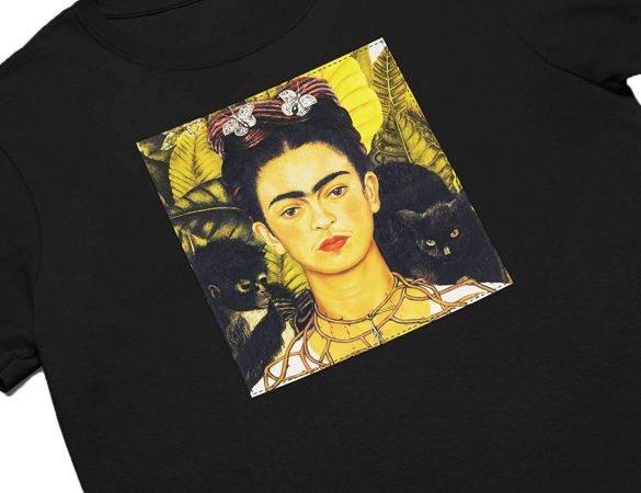 Koszulka z naszywką Frida Kahlo