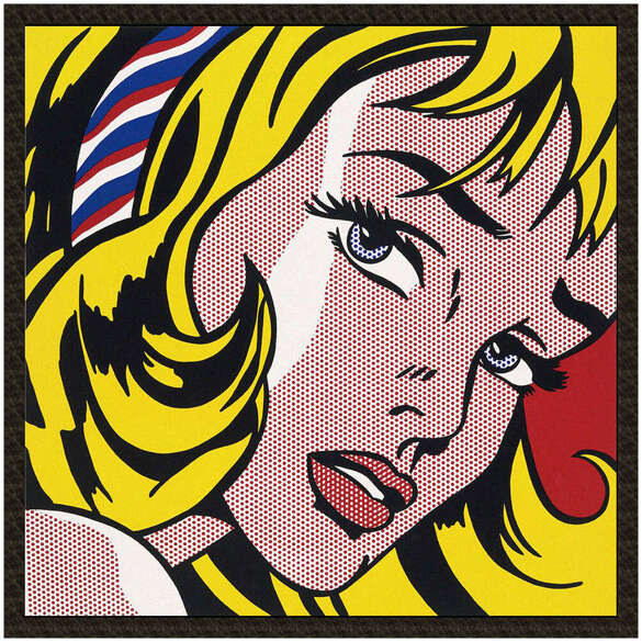 Naszywka Girl with Hair Ribbon Roy Lichtenstein