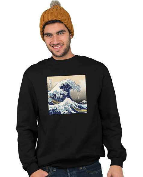 Bluza z naszywką Wielka fala w Kanagawie Hokusai Katsushika