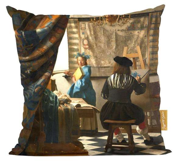 Poduszka Alegoria Malarstwa Jan Vermeer