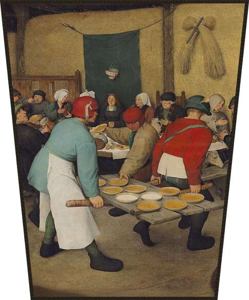 Ekran Chłopskie wesele Pieter Bruegel starszy