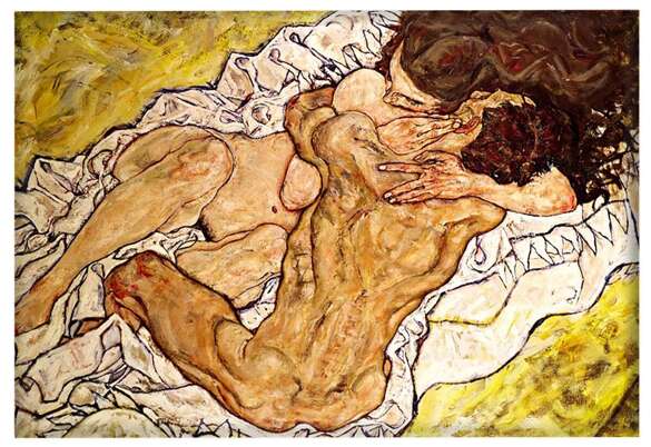 Magnes The Embrace (1917) Egon Schiele