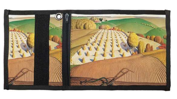 Portfel Fall Plowing Grant Wood