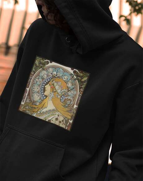 Bluza z naszywką Zodiak Alfons Mucha