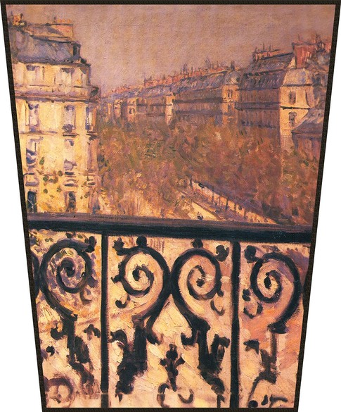 Ekran Balkon w Paryżu Gustave Caillebotte