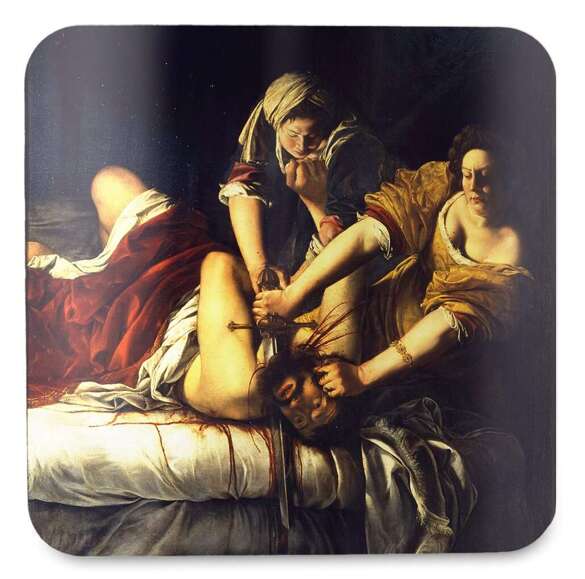 Podkładka pod kubek Judyta odcinająca głowę Holofernesowi Artemisia Gentileschi