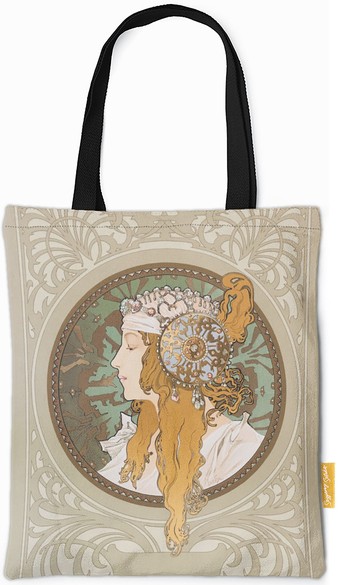 Torba na ramię Bizantyjskie głowy: blondynka Alfons Mucha